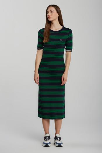 ŠATY GANT D1. STRIPED SS JERSEY DRESS zelená XS