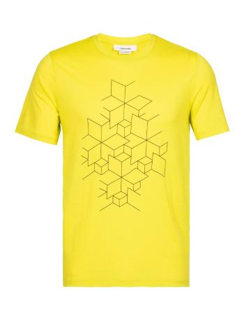 pánské triko krátký rukáv ICEBREAKER Mens Tech Lite II SS Tee Snowflake, Shine velikost: M