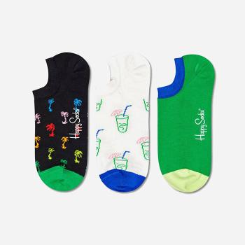 Happy Socks 3-pak Palm No Show PLM39-9300