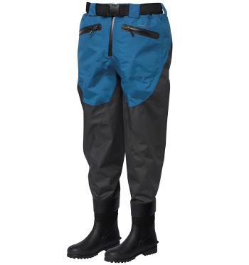 Scierra brodící kalhoty helmsdale 20 000 waist bootfoot cleated grey blue - m 40-41