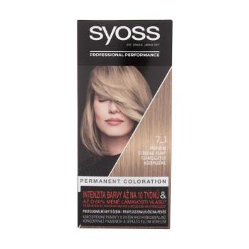 Syoss Permanent Coloration 50 ml barva na vlasy pro ženy 7-1 Medium Blond na barvené vlasy; na blond vlasy