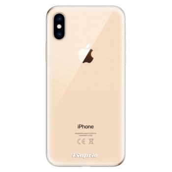 Odolné silikonové pouzdro iSaprio - 4Pure - mléčný bez potisku - iPhone XS