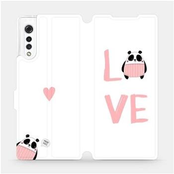 Flipové pouzdro na mobil LG Velvet - MH09S Panda LOVE (5903516302741)
