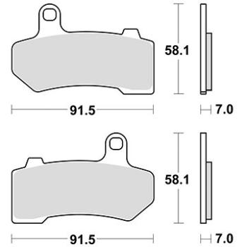 Braking brzdové destičky (sinterová směs CM77) (2ks) M501-337 (M501-337)