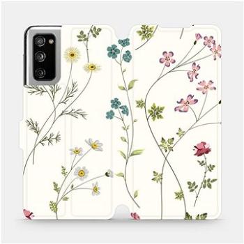 Flipové pouzdro na mobil Samsung Galaxy S20 FE - MD03S Tenké rostlinky s květy (5903516466405)