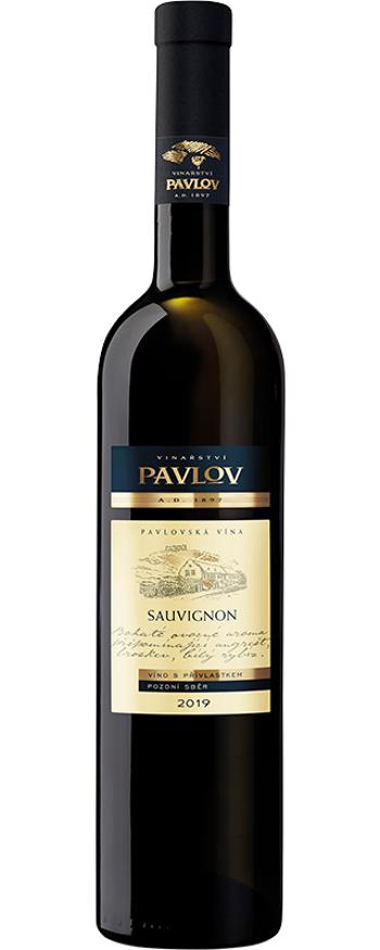 Vinařství Pavlov Sauvignon 2019 pozdní sběr 0.75l