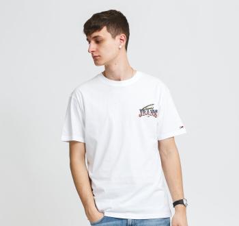 Tommy Hilfiger TOMMY JEANS pánské bílé tričko DIAMOND BACK LOGO TEE