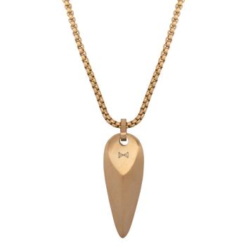 AZE Jewels Designový pozlacený náhrdelník Triangle Dore Ferro AZ-NL003-C-070