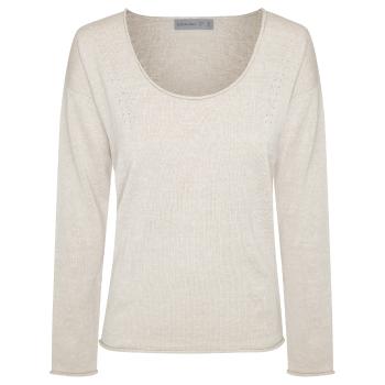 dámské merino triko dlouhý rukáv ICEBREAKER Wmns Flaxen LS Crew Sweater, Twig (vzorek) velikost: S