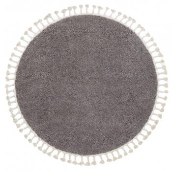 Dywany Łuszczów Kusový koberec Berber 9000 brown kruh - 160x160 (průměr) kruh cm Hnědá