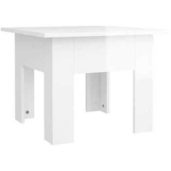 SHUMEE Konferenční stolek bílý vysoký lesk 55 × 55 × 42 cm dřevotříska, 810241 (810241)