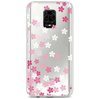 TopQ Kryt Xiaomi Redmi Note 9 Pro silikon Pink Blossom 52530 (Sun-52530)
