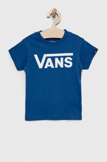Dětské bavlněné tričko Vans BY VANS CLASSIC KIDS true blue/white s potiskem