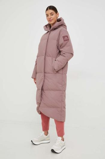 Péřová bunda adidas Performance dámská, fialová barva, zimní