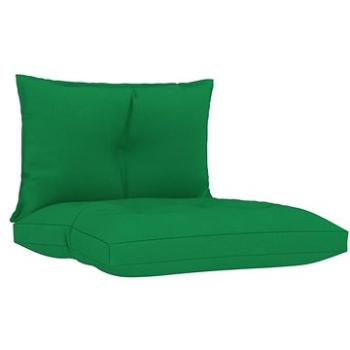 Podušky na pohovku z palet 2 ks zelené textil (314611)