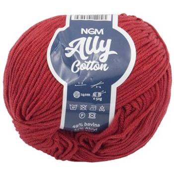 Ally cotton 50g - 009 červená (6801)