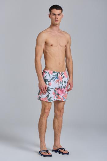 PLAVKY GANT CF TROPICAL PRINT SWIM SHORTS bílá 5XL