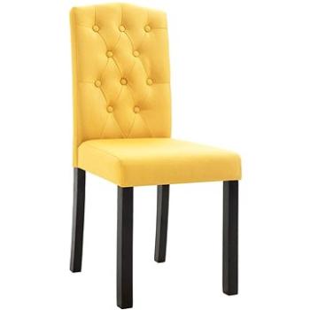 Jídelní židle 4 ks žluté textil (249008)