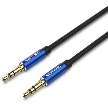 Vention 3.5mm Male to Male Audio Cable 1m Blue Aluminum Alloy Type (BAXLF)