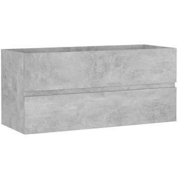 Skříňka pod umyvadlo betonově šedá 100x38,5x45 cm dřevotříska 804768 (1257,44)