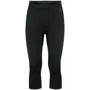 Odlo BL BOTTOM 3/4 PERFORMANCE WARM ECO Pánské funkční tříčtvrteční kalhoty, černá, velikost L