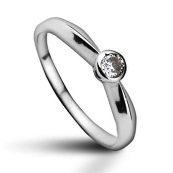 Šperky4U Stříbrný prsten se zirkonem, vel. 50 - velikost 50 - CS2013-50