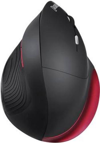 Optická Wi-Fi myš Perixx 718R 11562, ergonomická, černá, červená