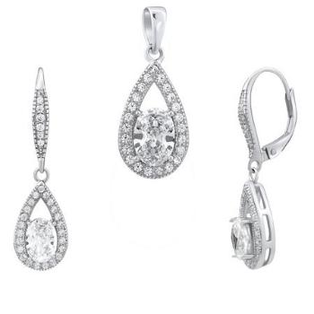 Silvego set stříbrných šperků PHOENIX náušnice a přívěsek JJJS0223w