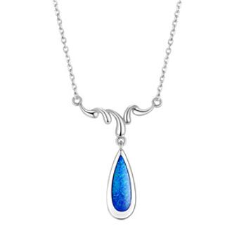 NUBIS® Stříbrný náhrdelník s opálem - NB-2269-OP05
