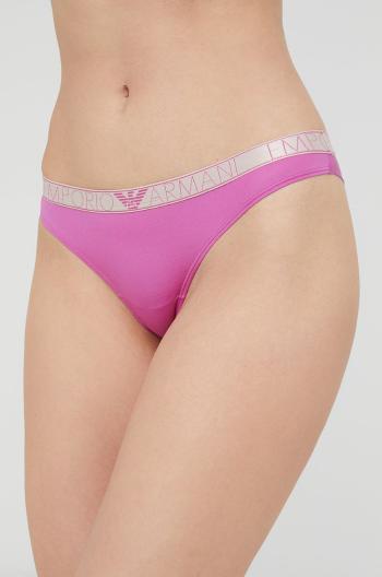 Kalhotky brazilky Emporio Armani Underwear fialová barva