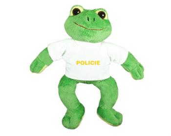 Plyšová žába Policie