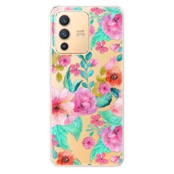 Odolné silikonové pouzdro iSaprio - Flower Pattern 01 - Vivo V23 5G