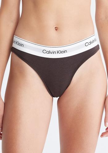 Dámská tanga Calvin Klein QF7050 M Hnědá