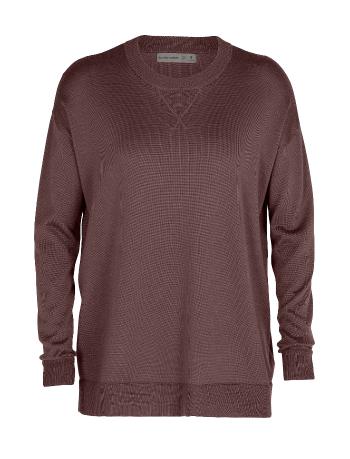 dámský merino svetr ICEBREAKER Wmns Nova Sweater Sweatshirt, Mink (vzorek) velikost: S