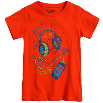 Chlapecké tričko LOSAN MUSIC oranžové Velikost: 98