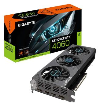 GIGABYTE VGA NVIDIA GeForce RTX 4060 EAGLE OC 8G, 8G GDDR6, 2xDP, 2xHDMI