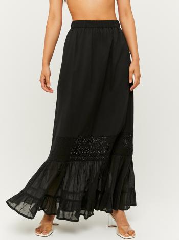 Černá maxi sukně s ozdobným detailem TALLY WEiJL