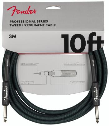 Fender Professional Series 10' Instrument Cable Sherwood Green