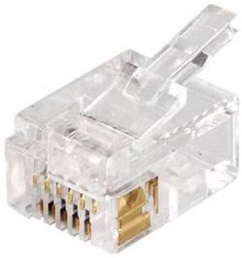 RJ45 konektor econ connect MPL6/6DEC - zástrčka, rovná RJ12 čirá, 1 ks