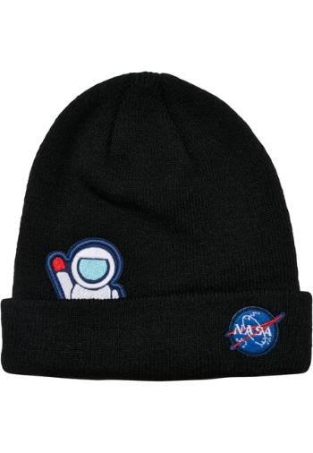 Mr. Tee NASA Embroidery Beanie Kids black - L/XL