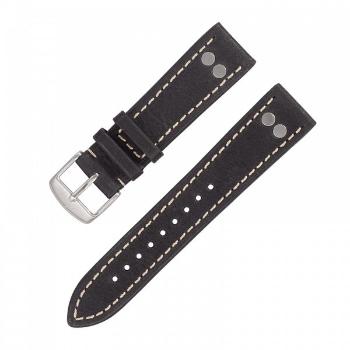 Řemínek Laco Pilot Strap - černý - 20 mm - XL - Prodloužená délka - 18 mm