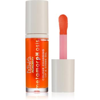 MUA Makeup Academy Metamorphosis olejový lesk na rty na rty a tváře vůně Oh Peachy (Peach) 7 ml