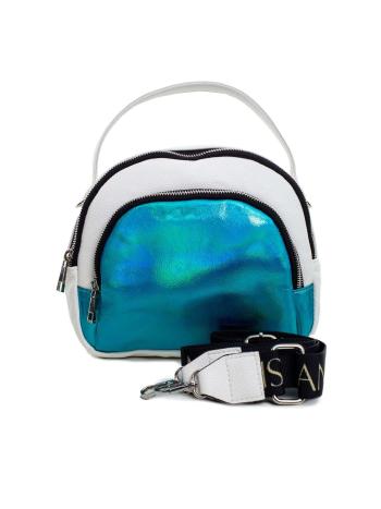 BÍLO-MODRÁ CROSSBODY KABELKA -OW-TR-1824-WHITE-BLUE Velikost: ONE SIZE