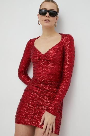Šaty Elisabetta Franchi červená barva, mini