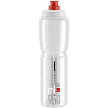 Elite Cyklistická láhev na vodu JET CLEAR red logo 950 ml (8020775036068)