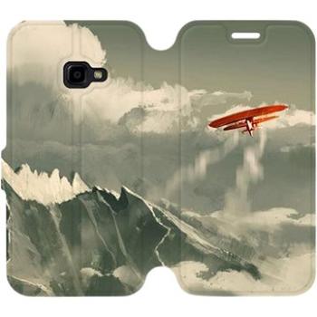 Flipové pouzdro na mobil Samsung Xcover 4 - MA03P Oranžové letadlo v horách (5903226148943)