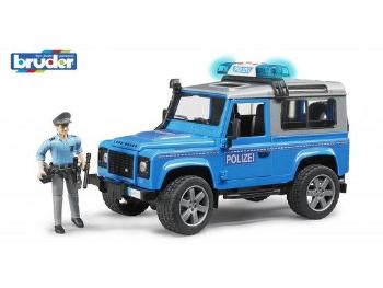 Bruder Auto Land Rover policie s figurkou