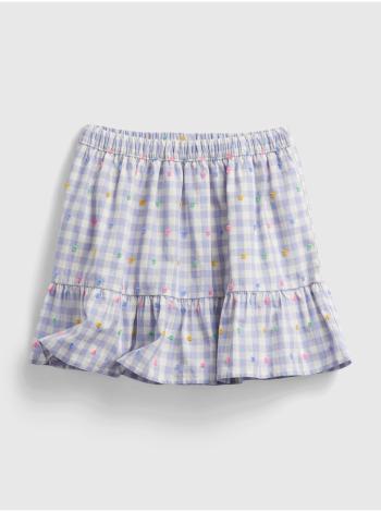 Modrá holčičí dětská sukně gingham skirt