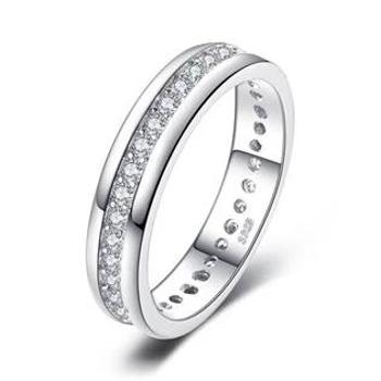 NUBIS® Stříbrný prsten se zirkony - velikost 49 - NB-5048-49