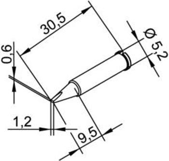 Pájecí hrot Ersa ERSADUR 102 CD LF, 1.2 mm